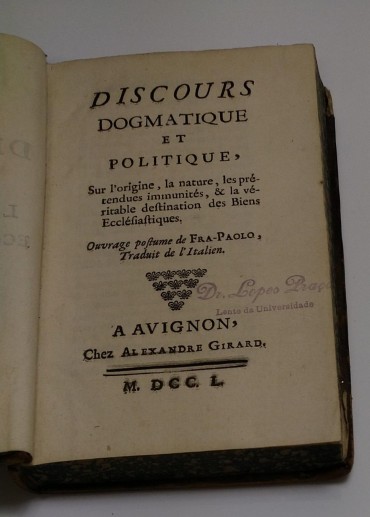 DISCOURS DOGMATIQUE ET POLITIQUE