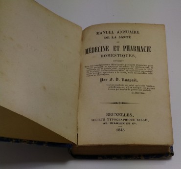 MANUEL ANNUAIRE DE LA SANTÉ MÉDECINE ET PHARMACE DOMESTIQUES