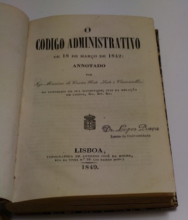 O CODIGO ADMINISTRATIVO