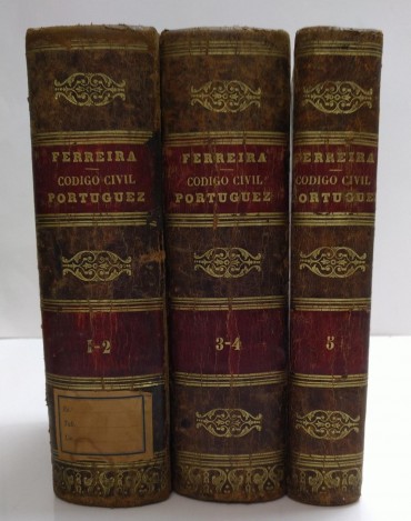 CODIGO CIVIL PORTUGUEZ - 3 VOLUMES