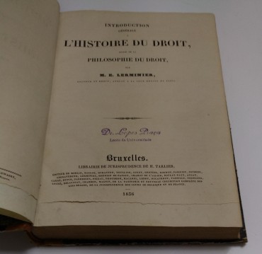 L'HISTOIRE DU DROIT