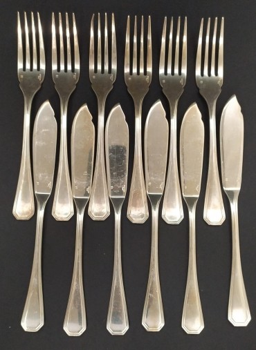 Faqueiro de peixe para 6 pessoas 