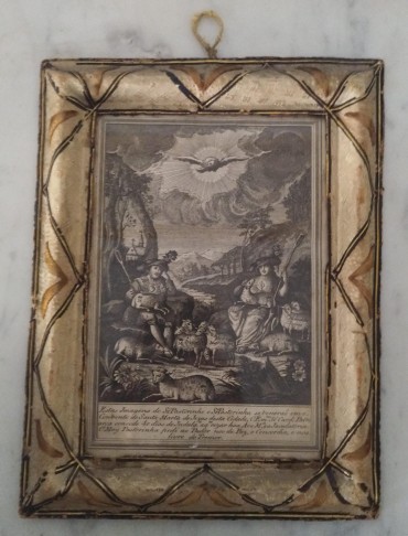 «Estas imagens do Sr. Pastorinho e da Sra. Pastorinha se veneraõ em o Convento de Santa Marta de Jezus desta cidade (...)»