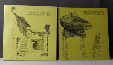 DESENHO ETNOGRÁFICO DE FERNANDO GALHANO - 2 VOLUMES