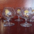Sete copos de balão para licor