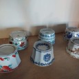 Seis saleiros de mesa