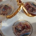 Prato para aperitivos e aneleira 