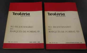 NO BICENTENÁRIO DO MARQUÊS DE POMBAL - 2 TOMOS