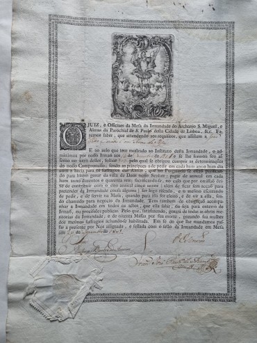 COMPROMISSO DA IRMANDADE DO ARCHANJO S. MIGUEL E ALMAS, E SANTA CARIDAADE (Igreja de S. Paulo Lisboa)