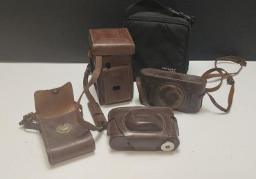 Lote de estojos de máquinas fotográficas 