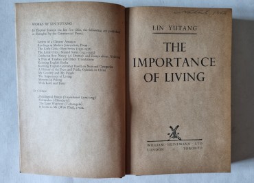THE IMPORTANCE OF LIVING