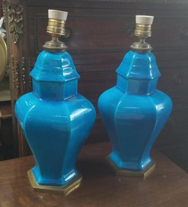 Par de candeeiros de mesa 