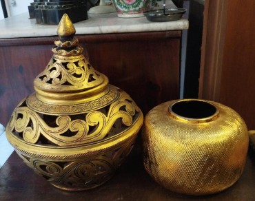 Caixa e cachepot 