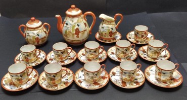 Par de serviço de chávenas de café 