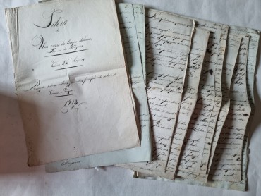MANUSCRITO SÉCULO XIX 