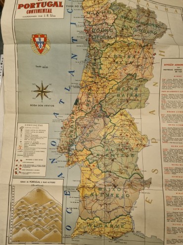 MAPA DE PORTUGAL CONTINENTAL 