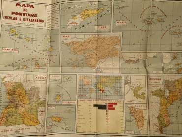 MAPA DE PORTUGAL INSULAR E ULTRAMARINO 