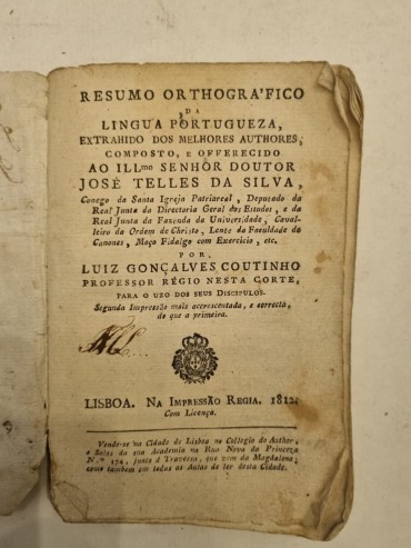 RESUMO ORTHOGRAFICO DA LINGUA PORTUGUZA 