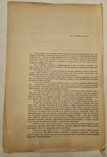 TIRO CIVIL EM PORTUGAL – 1910