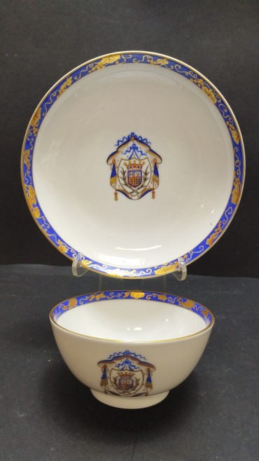 Taça e prato 