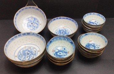 Taças «bago de arroz»