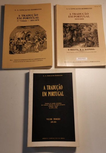 A TRADUÇÃO EM PORTUGAL - 3 VOLUMES