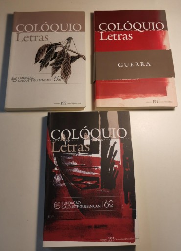 COLÓQUIO LETRAS - 3 PUBLICAÇÕES