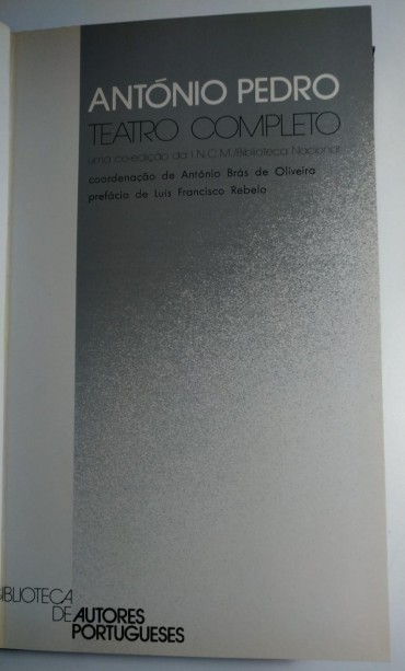 ANTÓNIO PEDRO - TEATRO COMPLETO