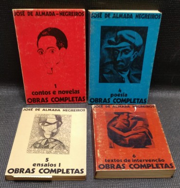 JOSÉ DE ALMADA NEGREIROS - OBRAS COMPLETAS - 4 PUBLICAÇÕES