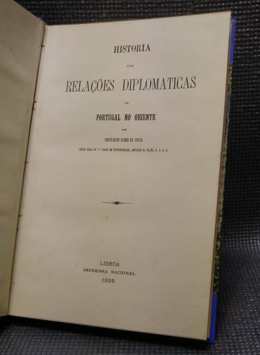 HISTORIA DAS RELAÇÕES DIPLOMATICAS DE PORTUGL NO ORIENTE