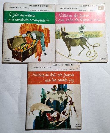 AQUILINO RIBEIRO  3 LIVROS INFANTIS