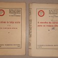 Quatro (4) Livros antigos escolares para educação	