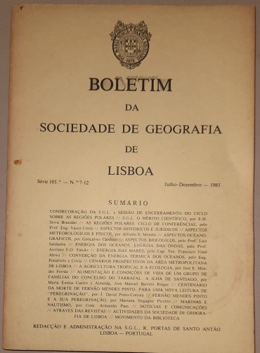 Boletim da Sociedade de Geografia de Lisboa	