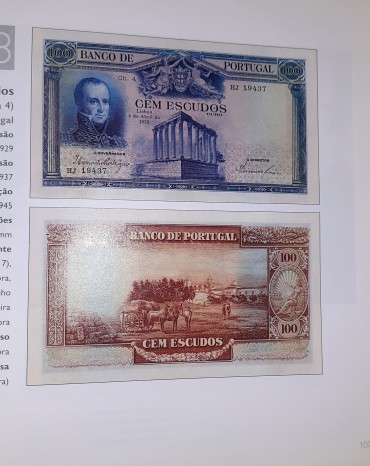 Dois (2) Livros sobre Notas e Moedas de Escudo