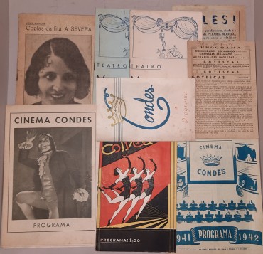 Conjunto de nove (9) Programas de Espetáculo