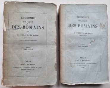 ECONOMIE POLITIQUE DES ROMAINS – 1ª edição