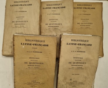 INSTITUTION ORATOIRE DE QUINTILIEN