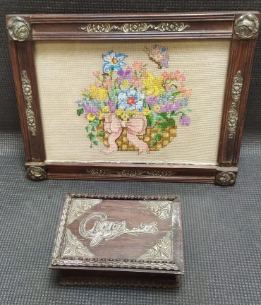 Caixa e porta retratos 