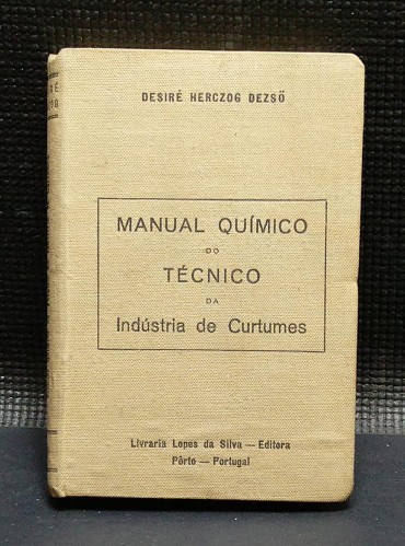 MANUAL QUIMICO DO TÉCNICO DA INDUSTRIA DE CURTUMES