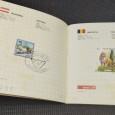 Passaporte filatélico «Portugal 98» com carimbos e selos de todos os países presentes
