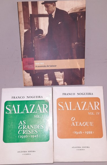 Três (3) Livros Sobre Oliveira Salazar	