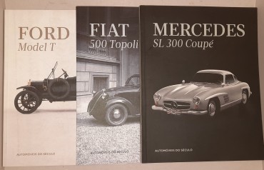 Três espetaculares livros sobre Automóveis Antigos	