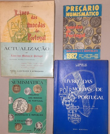 Quatro (4) Livros sobre Numismática