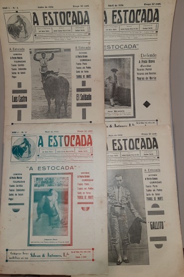 Os 4 primeiros Números de o  Jornal de Tauromaquia “A Estocada”