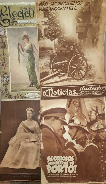 Quatro (4) Revistas, do Noticias Ilustrado	
