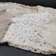Lote de toalhas de crochet e renda 