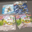 Quatro sacos de LEGO 