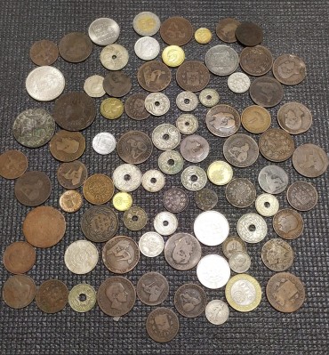 Lote de moedas diverso 