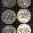 Seis moedas de 100 escudos da Republica Portuguesa Açores 1986