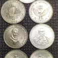 Moedas da República Portuguesa 1969 (2), 1972 (2), 1989 (1), 1995 (2)